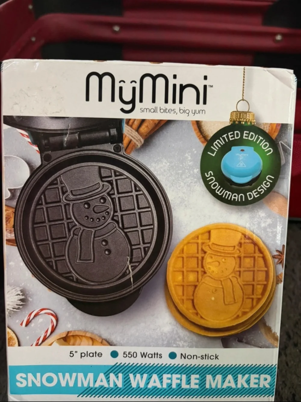 MyMini Snowman Waffle Maker - White & Black